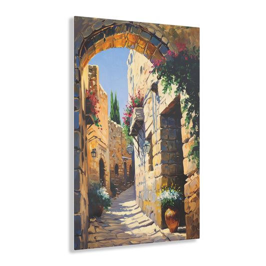 Old City Alleyway Acrylic Print