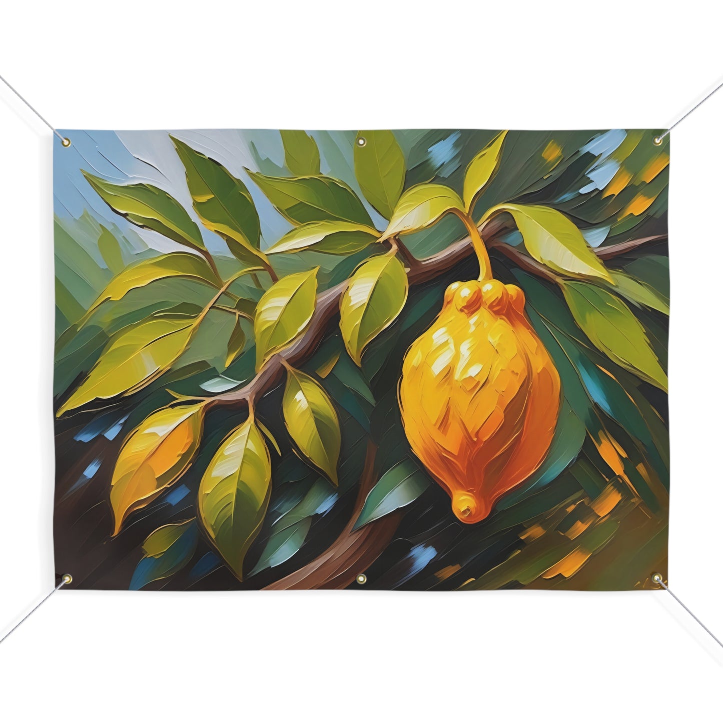 Etrog Tree printed on Matte Vinyl Banner