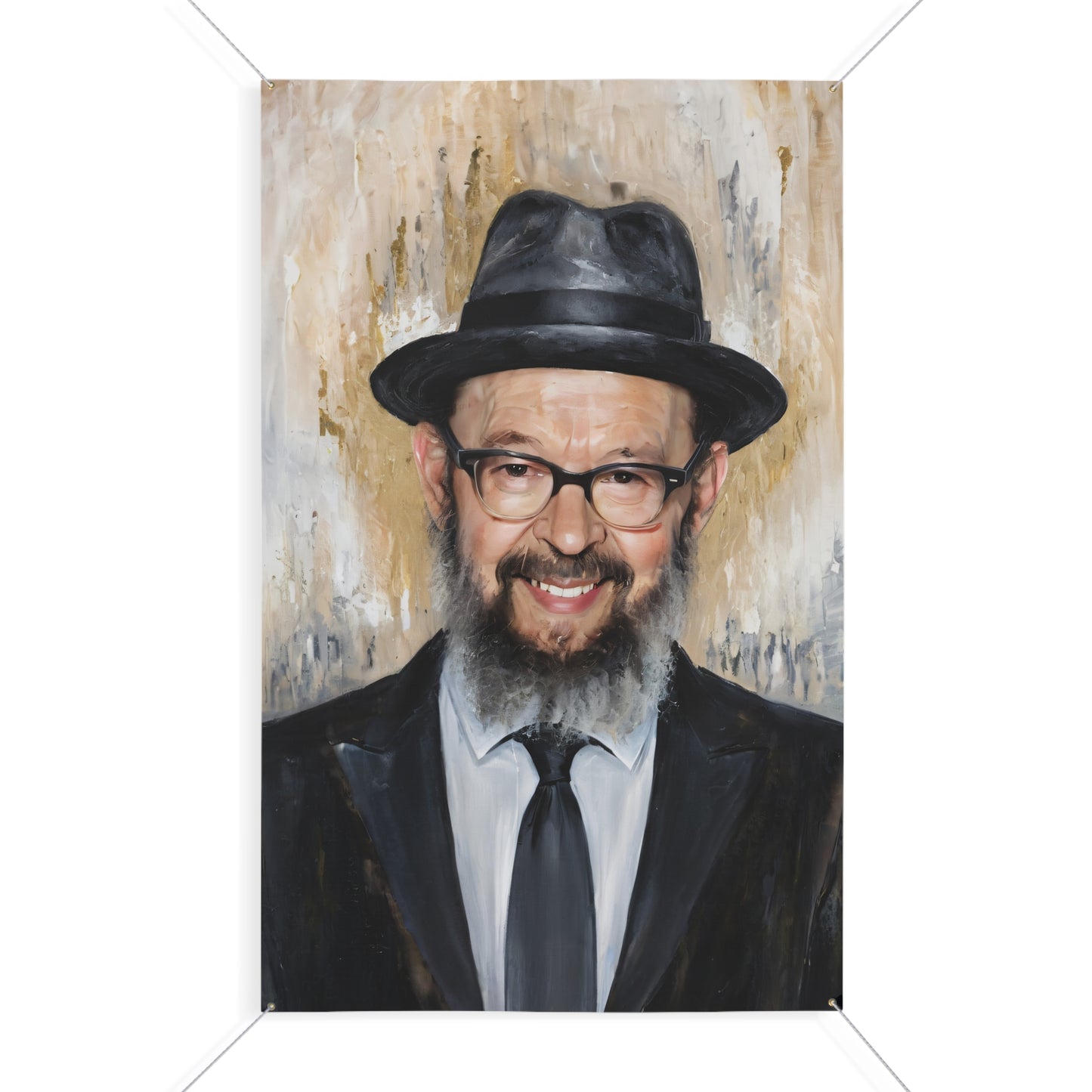 Rav Avigdor Miller printed on Matte Vinyl Banner