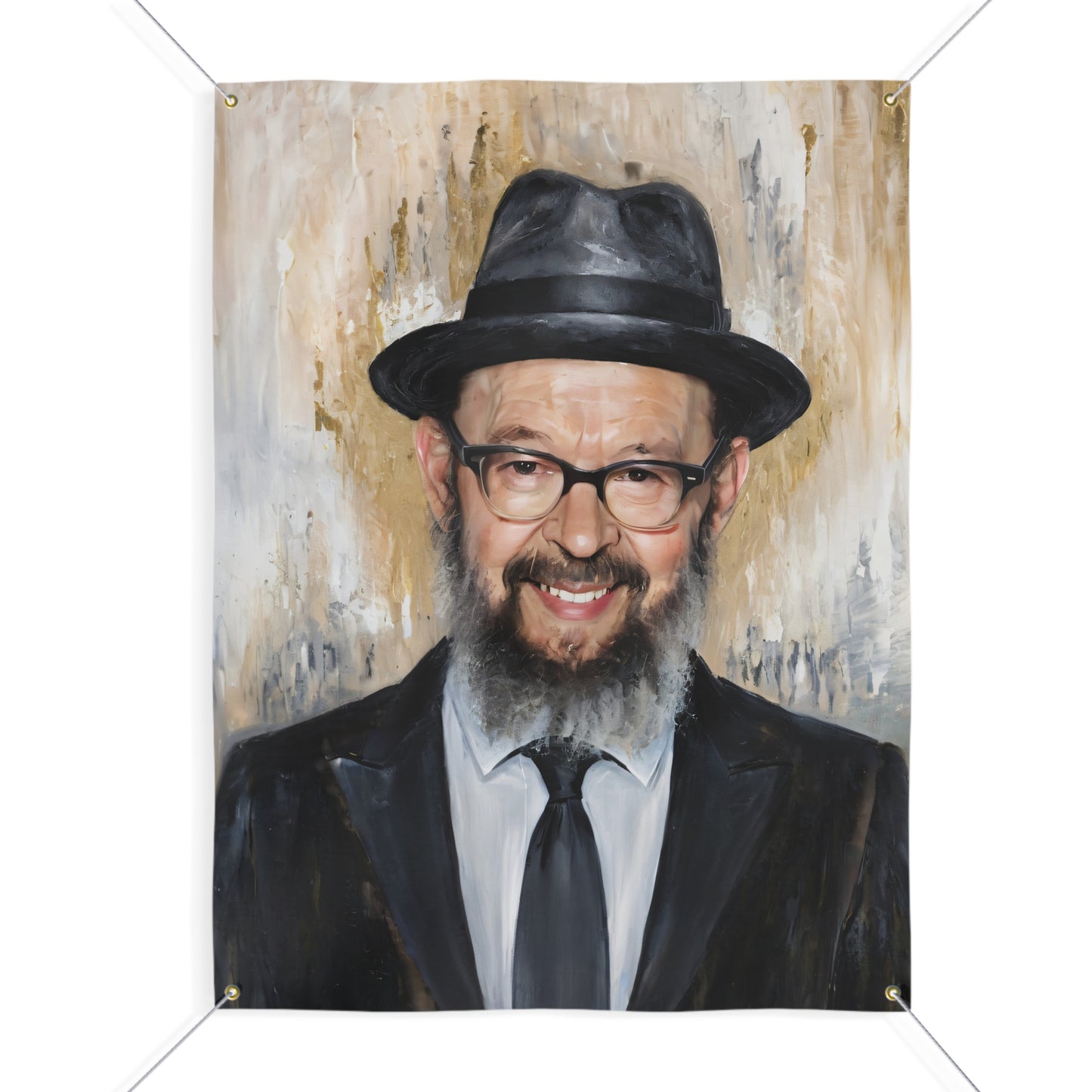 Rav Avigdor Miller printed on Matte Vinyl Banner