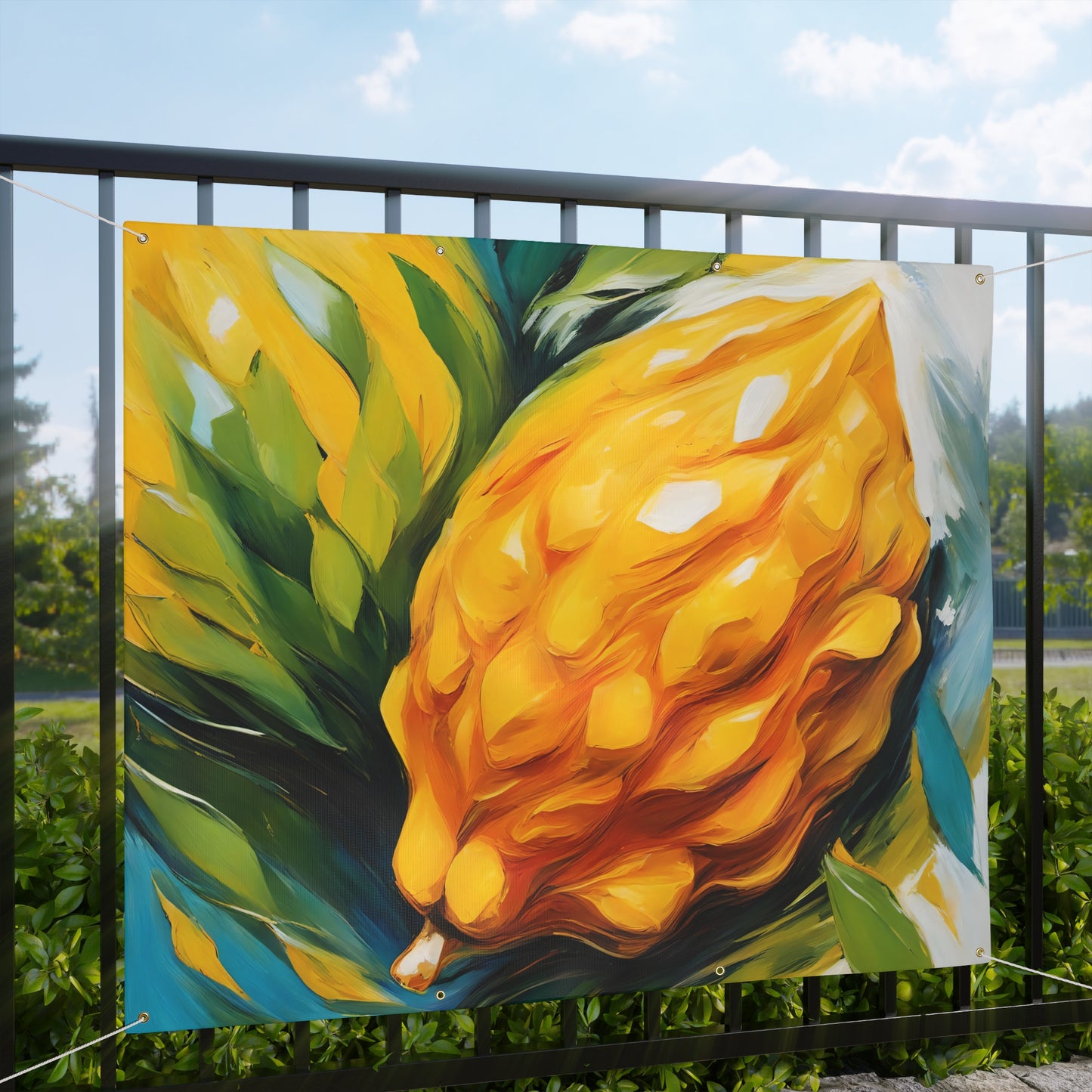 Etrog printed on Matte Vinyl Banner