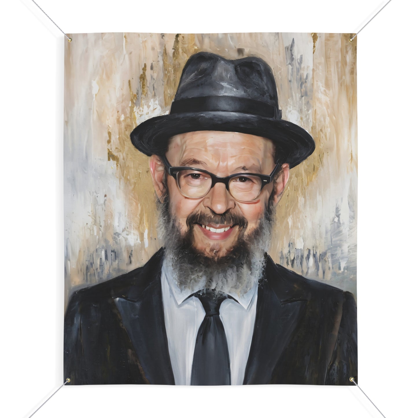 Rav Avigdor Miller printed on Matte Vinyl Banner